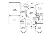 Colonial Style House Plan - 5 Beds 3.5 Baths 4170 Sq/Ft Plan #411-755 