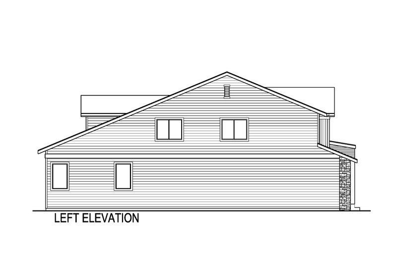 Home Plan - Exterior - Other Elevation for Contemporary House Plan #569-82 - 4 bed, 3.5 bath