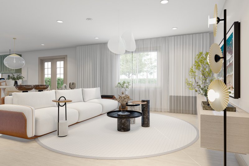 Architectural House Design - Interior - Family Room for Traditional House Plan #1060-217 - 3 bed, 2 bath