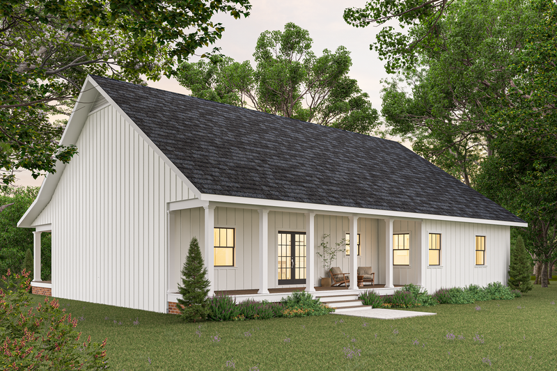 Dream House Plan - Exterior - Rear Elevation for Traditional House Plan #44-236 - 3 bed, 2 bath