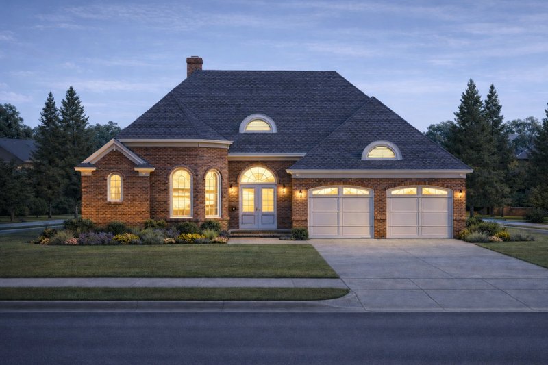 Dream House Plan - European Exterior - Front Elevation Plan #20-1395