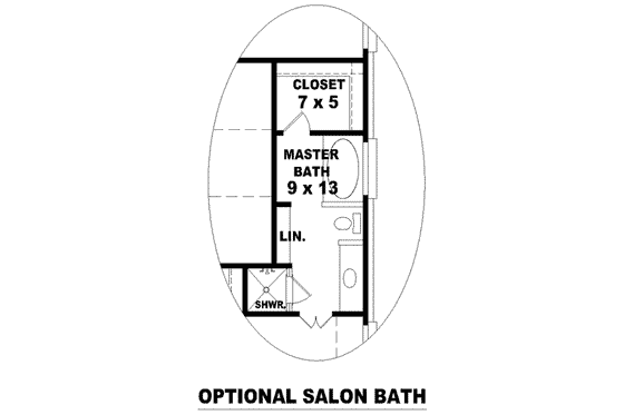 Floor Plan - Other Floor for Cottage House Plan #81-1399 - 3 bed, 2 bath