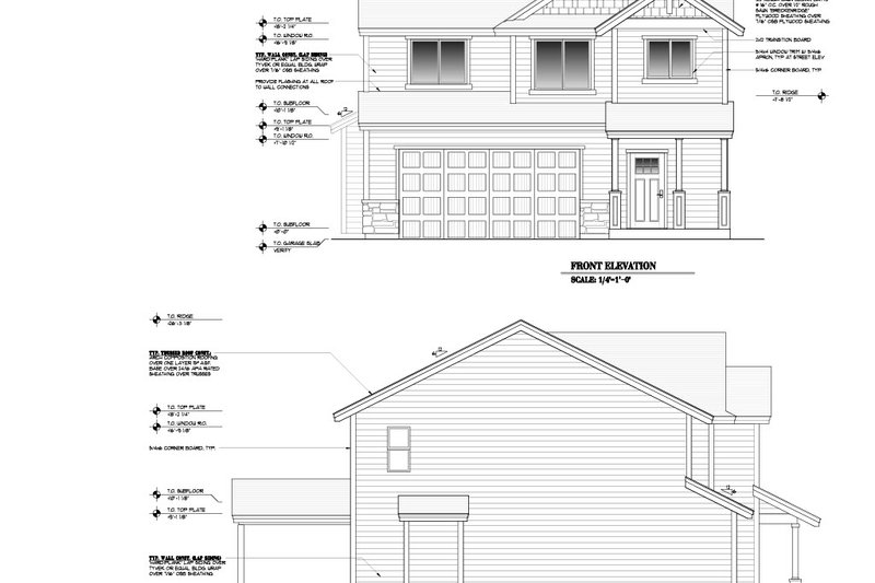House Design - Exterior - Other Elevation for Craftsman House Plan #53-752 - 3 bed, 2.5 bath