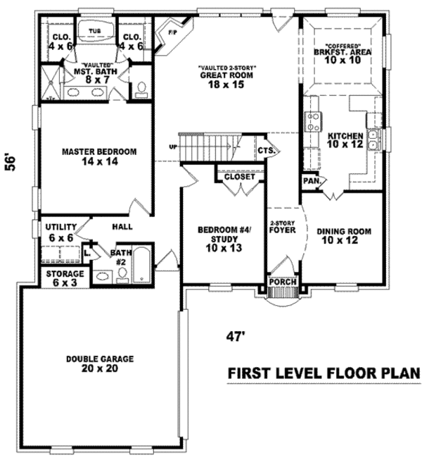 European Floor Plan - Main Floor Plan #81-794