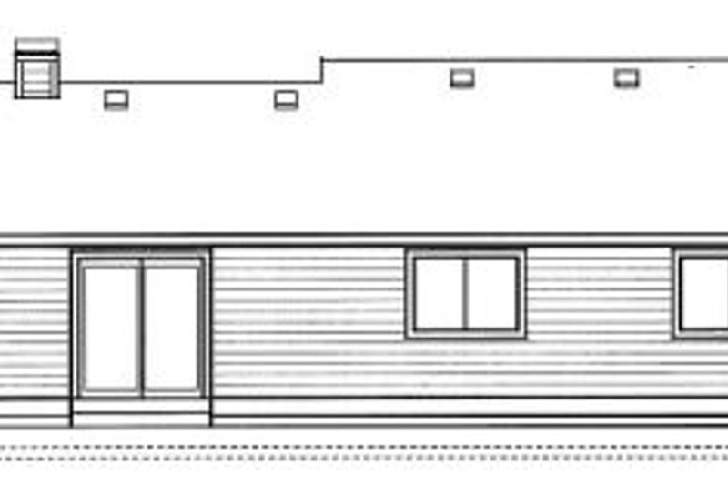 Dream House Plan - Exterior - Rear Elevation for Traditional House Plan #91-106 - 3 bed, 2 bath