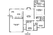 European Style House Plan - 3 Beds 2 Baths 1501 Sq/Ft Plan #81-767 