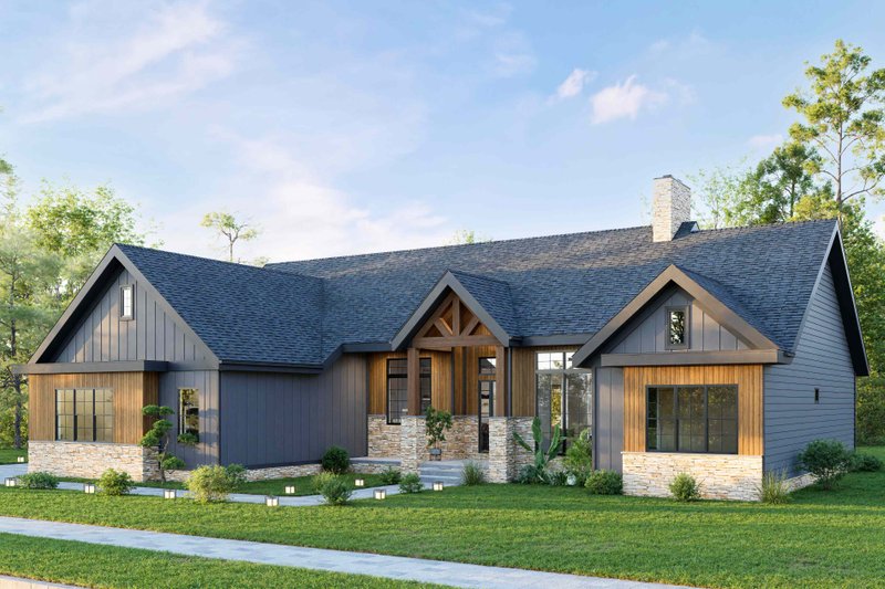 Home Plan - Exterior - Front Elevation 3 for Craftsman House Plan #1089-62 - 3 bed, 2.5 bath