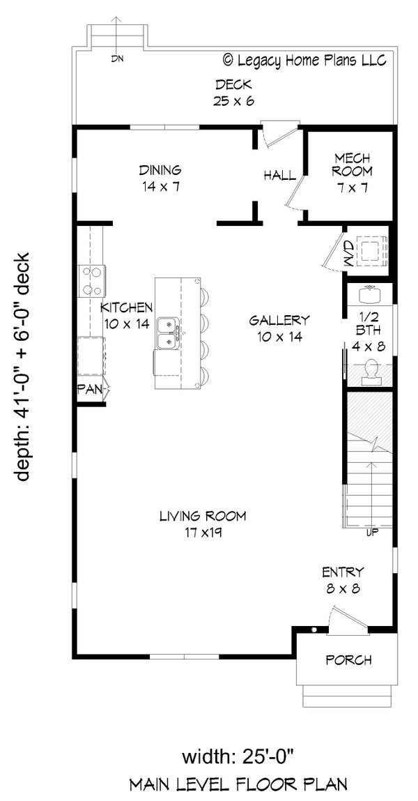 House Plan Design - Modern Floor Plan - Main Floor Plan #932-765