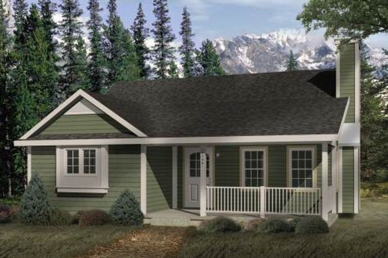 Dream House Plan - Cottage Exterior - Front Elevation Plan #22-118