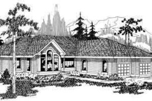 Exterior - Front Elevation Plan #124-101