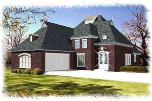 Dream House Plan - European Exterior - Front Elevation Plan #15-285
