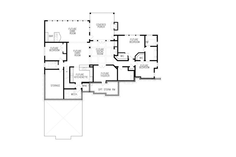 Dream House Plan - Floor Plan - Other Floor for Traditional House Plan #54-422 - 3 bed, 3.5 bath