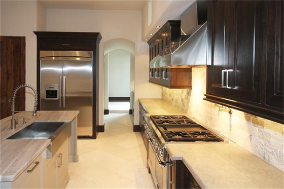 Interior - Kitchen 1 for Mediterranean House Plan #449-18 - 3 bed, 4 bath