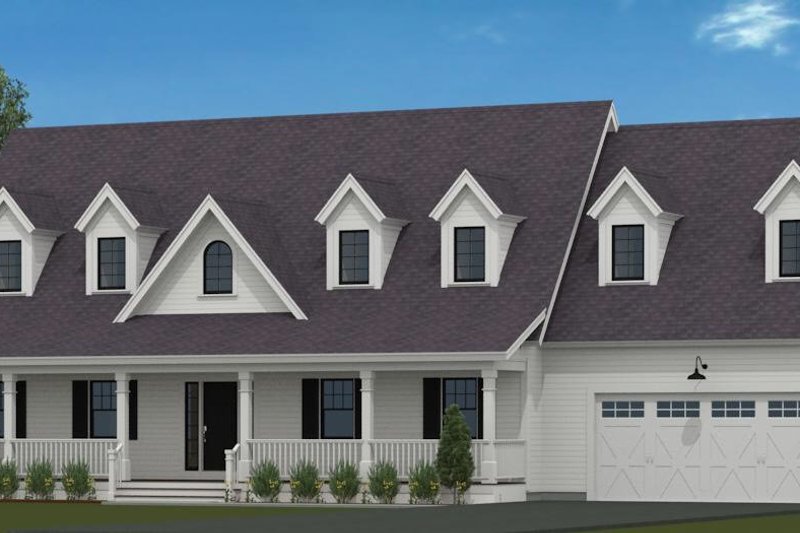 Architectural House Design - Country Exterior - Front Elevation Plan #72-1052
