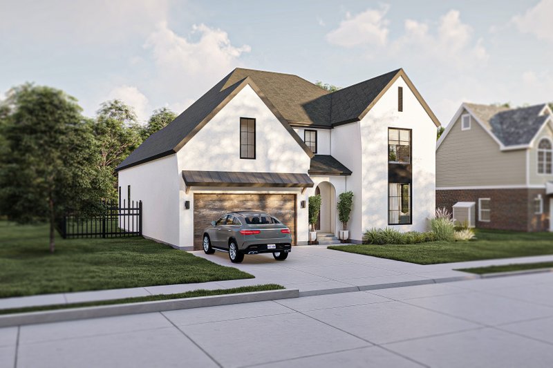 House Blueprint - Exterior - Other Elevation 1 for Modern House Plan #455-658 - 4 bed, 3.5 bath