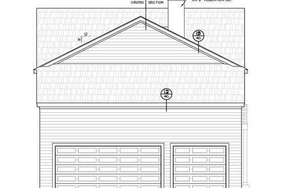 Exterior - Rear Elevation for Contemporary House Plan #20-2205 - 4 bed, 2.5 bath