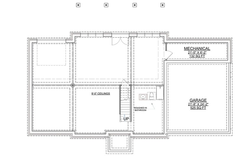 House Plan Design - Floor Plan - Lower Floor for Contemporary House Plan #1116-58 - 4 bed, 3.5 bath