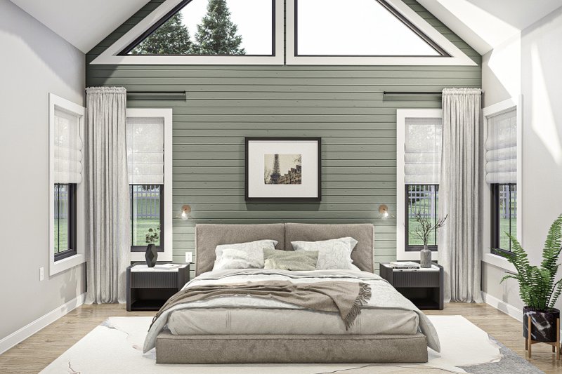 Home Plan - Interior - Master Bedroom for Modern House Plan #455-526 - 3 bed, 2 bath
