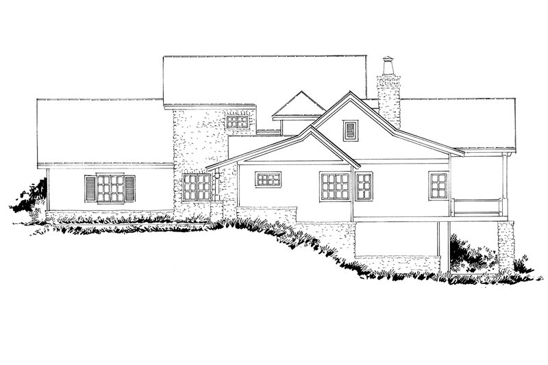 Home Plan - Right Side Elevation