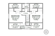 Cottage Style House Plan - 3 Beds 2 Baths 1426 Sq/Ft Plan #1116-23 Floor 