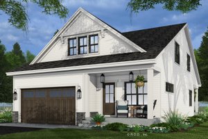 Farmhouse Exterior - Front Elevation Plan #51-1342