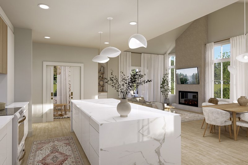 Architectural House Design - Interior - Family Room for Modern House Plan #23-2865 - 3 bed, 1.5 bath