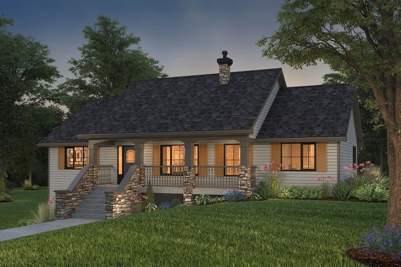 Architectural House Design - Front elevation basement version