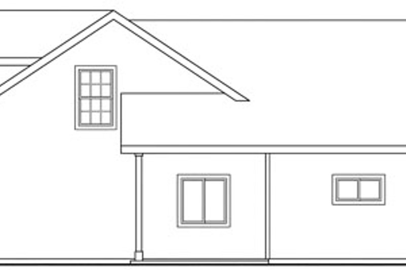 House Design - Exterior - Rear Elevation for Traditional House Plan #124-641, 1 bath