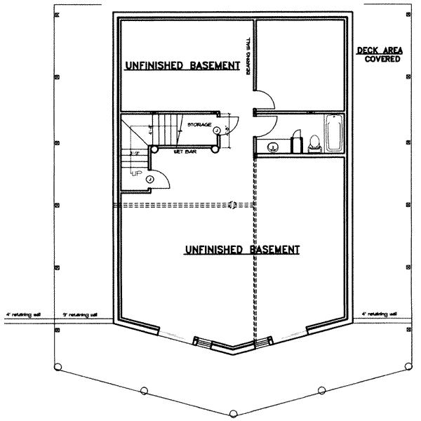 House Plan Design - Traditional Floor Plan - Lower Floor Plan #117-403