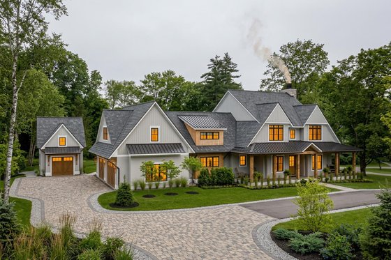 Exterior - Front Elevation 4 for Farmhouse House Plan #928-340 - 4 bed, 3.5 bath