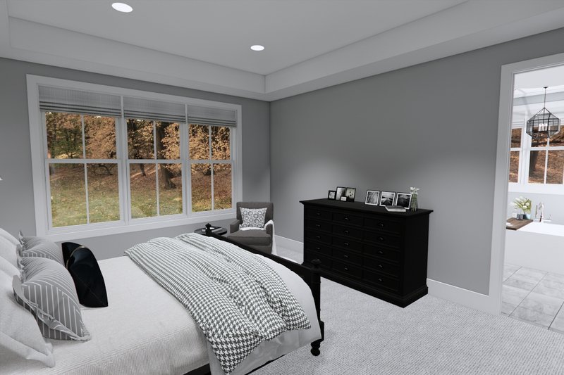 Home Plan - Interior - Master Bedroom for Farmhouse House Plan #51-1234 - 2 bed, 2.5 bath