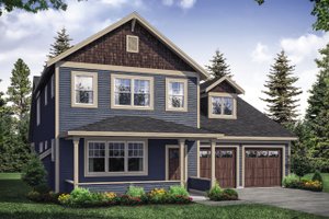 House Design - Exterior - Front Elevation for Traditional House Plan #124-1121 - 3 bed, 2.5 bath