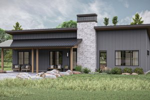 Modern Exterior - Front Elevation Plan #455-470