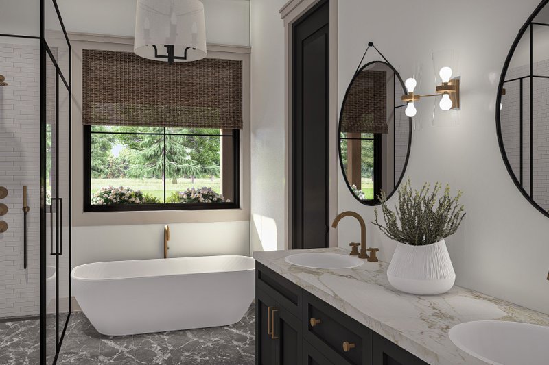 Architectural House Design - Interior - Master Bathroom for Barndominium House Plan #455-475 - 3 bed, 3 bath