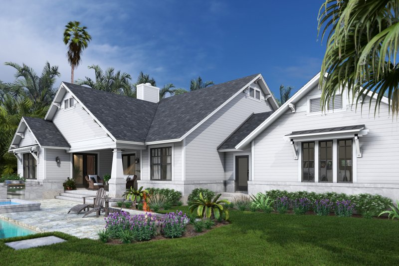 Home Plan - Exterior - Other Elevation 4 for Cottage House Plan #120-289 - 3 bed, 2 bath