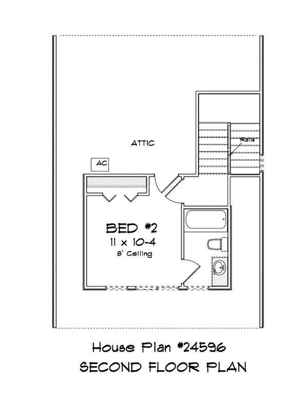 House Blueprint - Cottage Floor Plan - Upper Floor Plan #513-2389