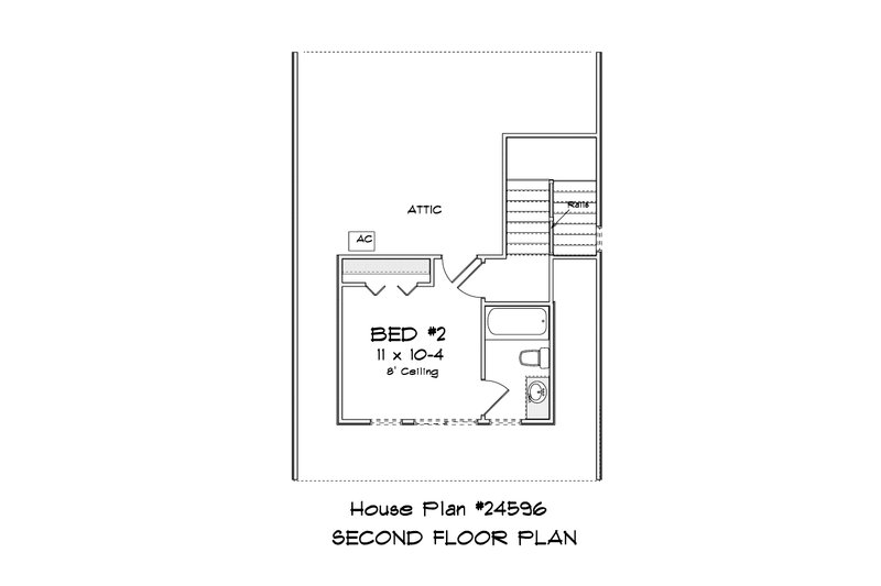 House Plan Design - Floor Plan - Upper Floor for Cottage House Plan #513-2389 - 2 bed, 2 bath