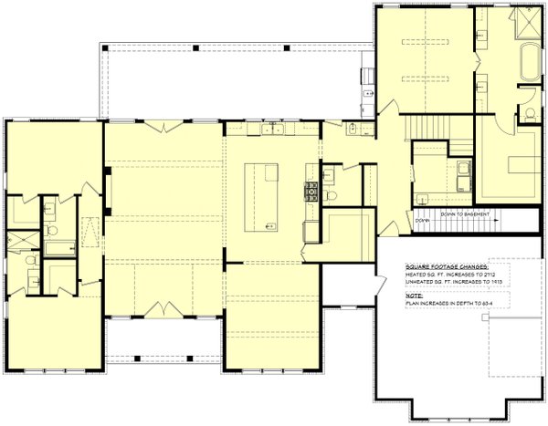 Dream House Plan - Floor Plan - Other Floor for Farmhouse House Plan #430-436 - 3 bed, 2 bath