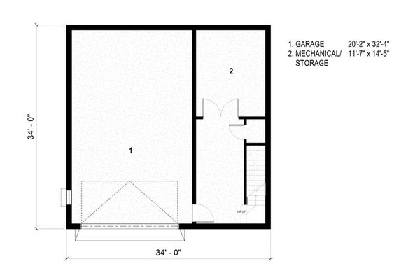 Architectural House Design - Modern Floor Plan - Lower Floor Plan #497-26