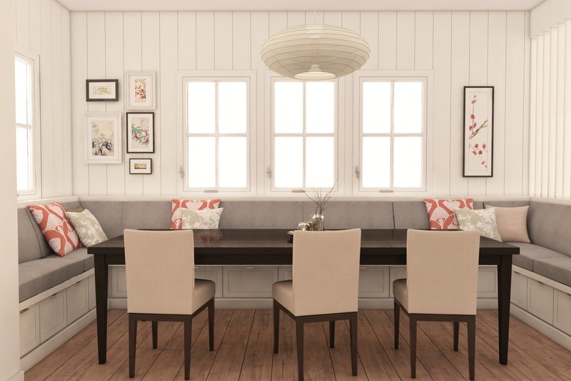 Dream House Plan - modern craftsman dining room rendering