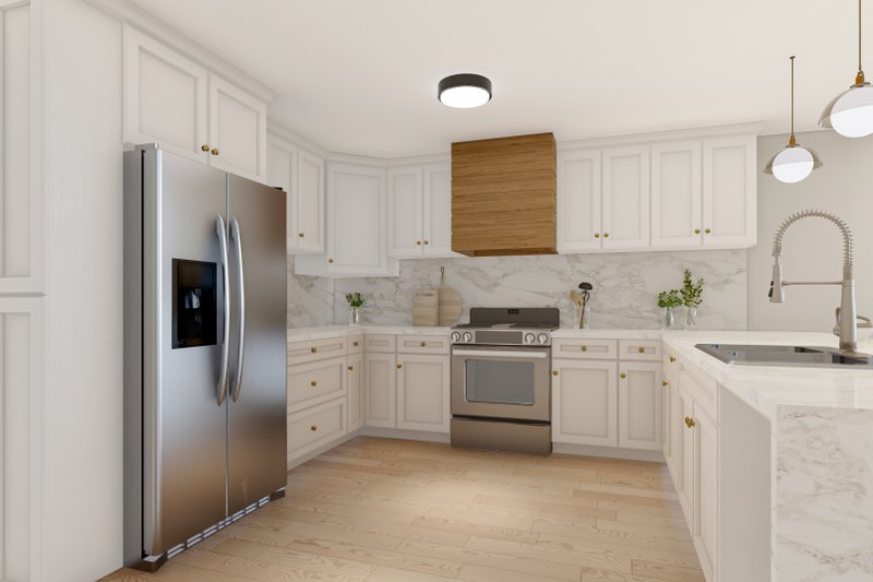 House Plan Design - Interior - Kitchen for Cottage House Plan #1117-11 - 2 bed, 2.5 bath