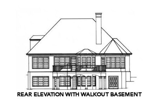 Exterior - Other Elevation for Traditional House Plan #429-23 - 3 bed, 3.5 bath