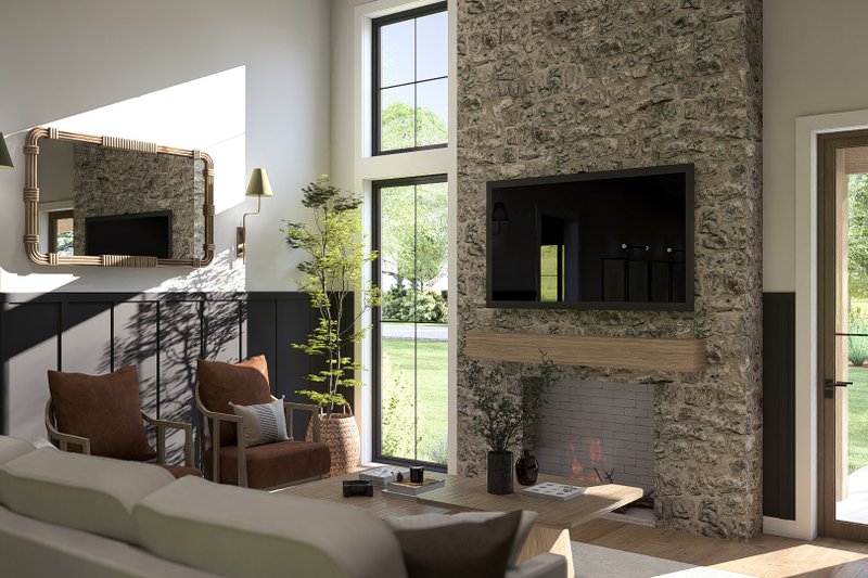 Barndominium Style House Plan - 5 Beds 3.5 Baths 2501 Sq/Ft Plan #455 ...