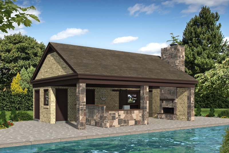 Architectural House Design - Country Exterior - Front Elevation Plan #932-135