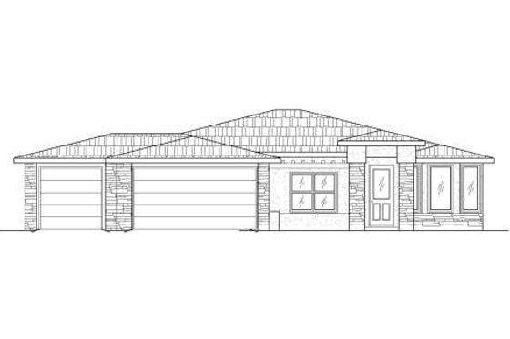 Exterior - Front Elevation House Plan #24-265 - 4 bed, 2 bath