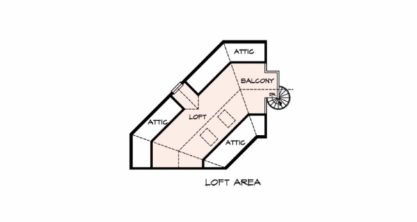 Country Floor Plan - Upper Floor Plan #140-111