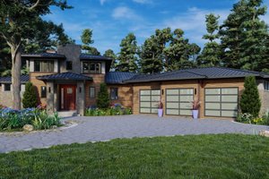 Contemporary Exterior - Front Elevation Plan #930-547