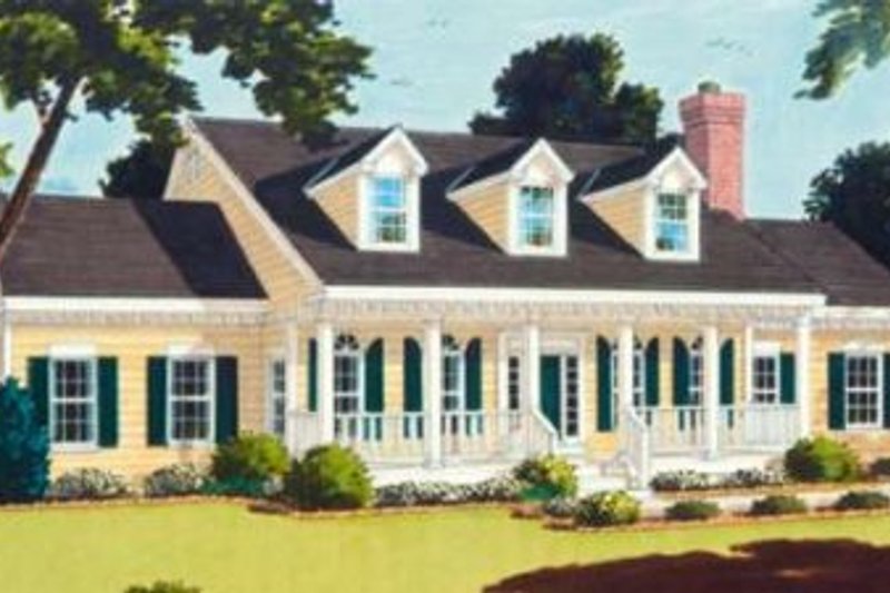 Dream House Plan - Southern Exterior - Front Elevation Plan #3-181