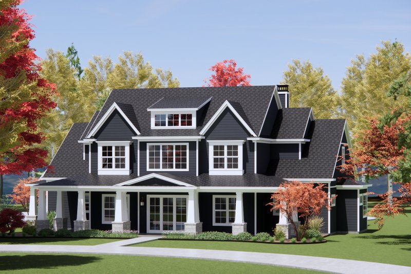 House Design - Exterior - Front Elevation 4 for Craftsman House Plan #1096-16 - 4 bed, 4.5 bath