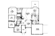 European Style House Plan - 3 Beds 2 Baths 2483 Sq/Ft Plan #57-587 